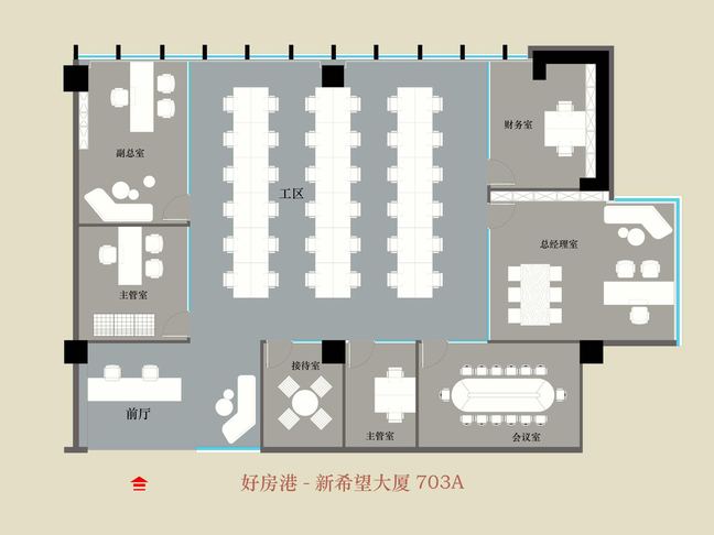 新希望大厦 武侯区 439.00㎡ 精装 甲级 其他 含物业