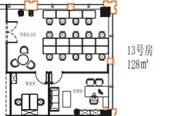 金美国际 金牛区 128.00㎡ 精装 乙级 无加时费,多面采光