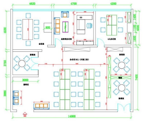 ACC中航城市广场 高新南区 260.00㎡ 精装 乙级 电梯口 含物业