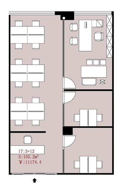 孵化园 高新南区 155.20㎡ 精装 乙级 无加时费 含物业